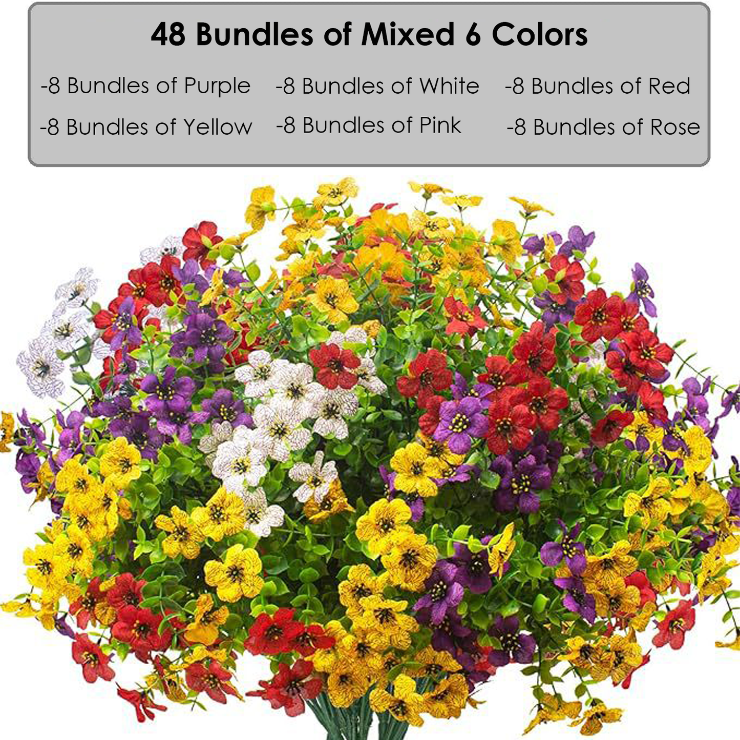 🐣Easter Promotion!-Only $1.98!🌺UV Resistant Colorful Artificial Flower